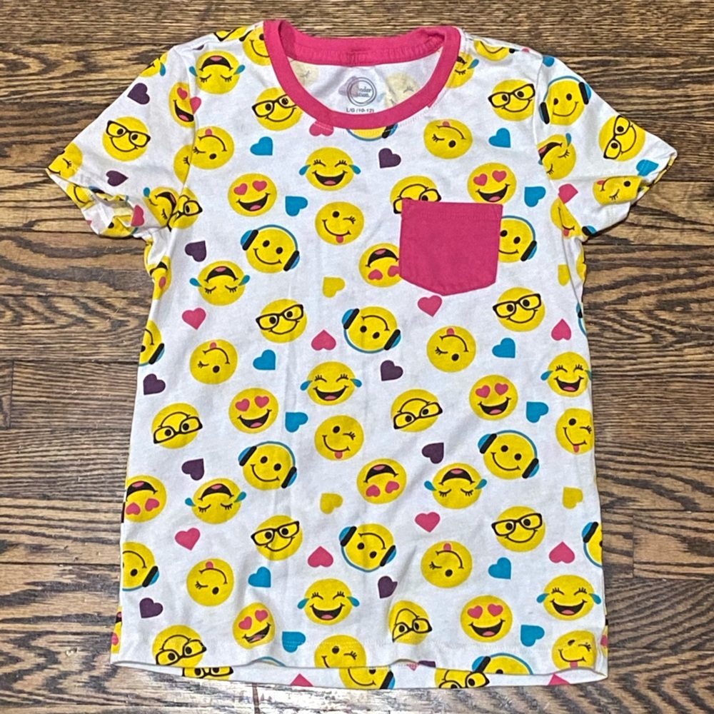 Girls Emoji Tee, 10/12 Brand New